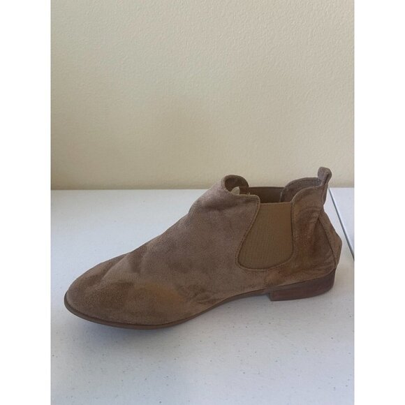 CP Shoes Womens Size 8.5 Ankle Boots Booties Brown Faux Suede - Picture 4 of 15